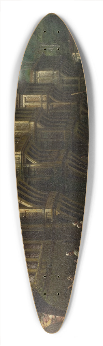 Megerdich Jivanian - Said Paa Waterfront Mansion 39.3 inch art pintail longboard deck