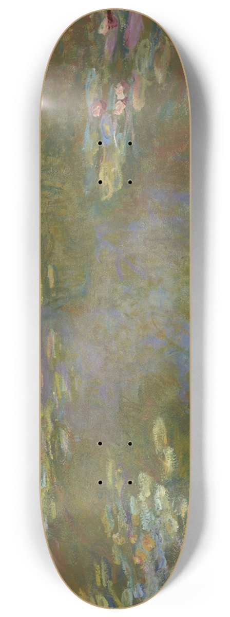 Claude Monet - Water Lily Pond 8.25 inch art skate deck