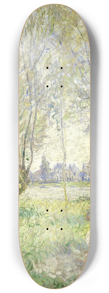 Claude Monet - Woman Seated under the Willows 8.25 inch art skate deck