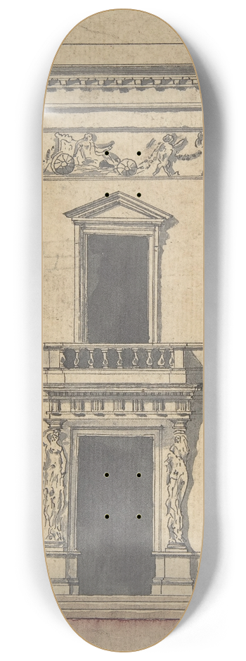 Claude Nicolas Ledoux - Design for a Stage Set 8.25 inch art skate deck