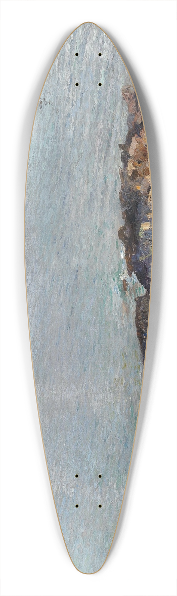 Menci Clement Crni - On the coast by Vinodolski 39.3 inch art pintail longboard deck