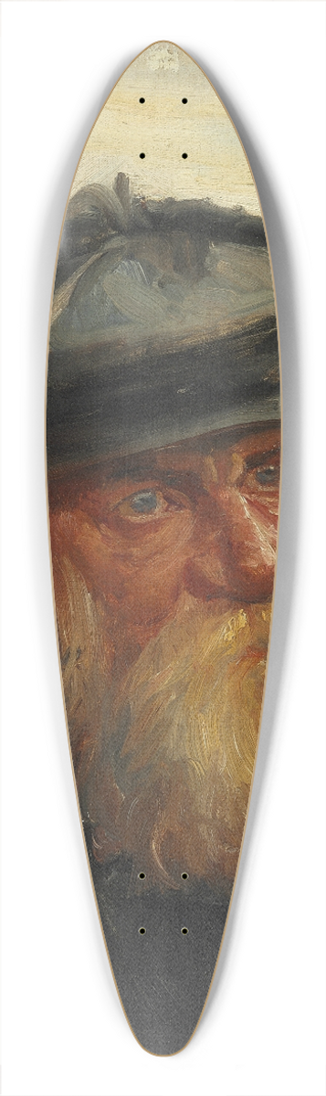 Michael Ancher - En skagensfisker med havet i baggrunden 39.3 inch art pintail longboard deck
