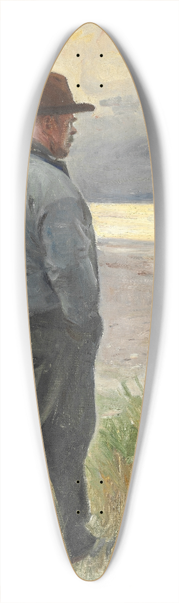 Michael Ancher - Fisker ser ud over havet 39.3 inch art pintail longboard deck