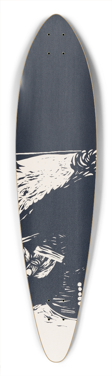 Michael David Brown - SVA Interiors 39.3 inch art pintail longboard deck