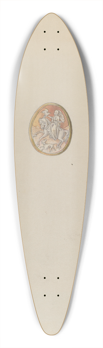 Michael Fenga - Cameo Brooch 39.3 inch art pintail longboard deck