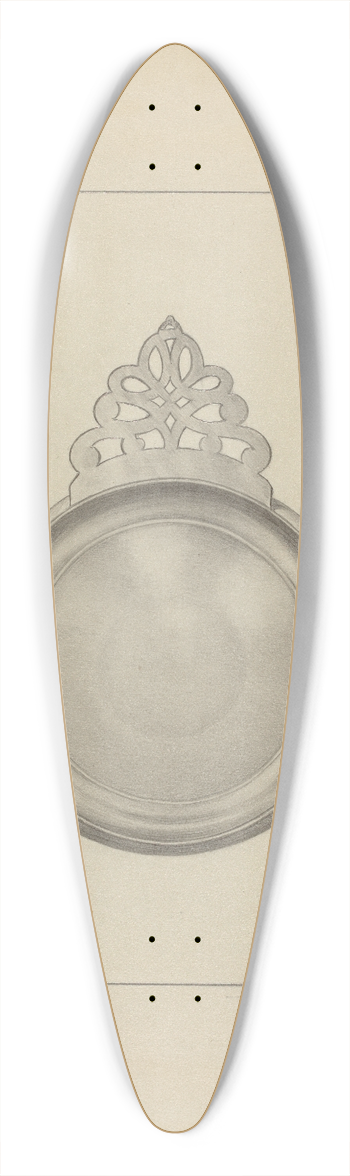 Michael Fenga - Silver Porringer 39.3 inch art pintail longboard deck
