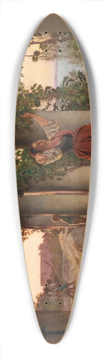 Michael George Brennan - A Vine Pergola at Capri 39.3 inch art pintail longboard deck
