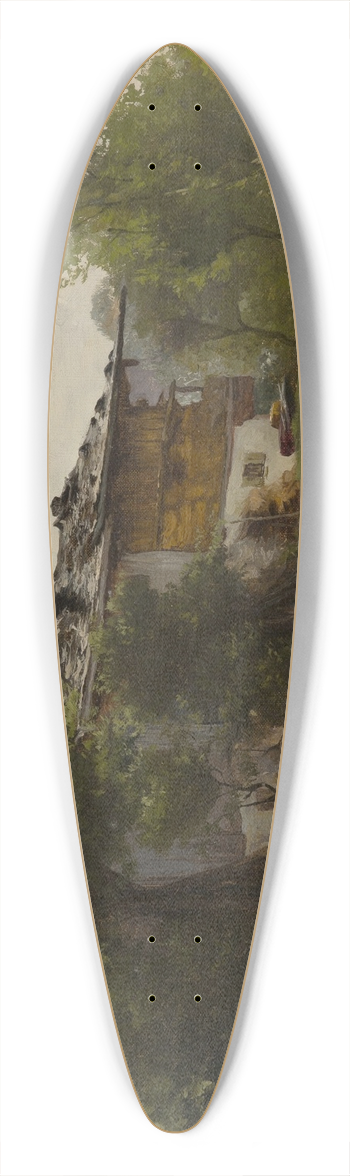 Michael Licklederer - Altes Bauernhaus 39.3 inch art pintail longboard deck