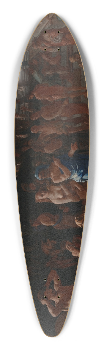 Michael Sweerts - Plague in an Ancient City 39.3 inch art pintail longboard deck