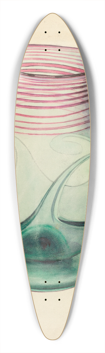 Michael Trekur - Pitcher 39.3 inch art pintail longboard deck