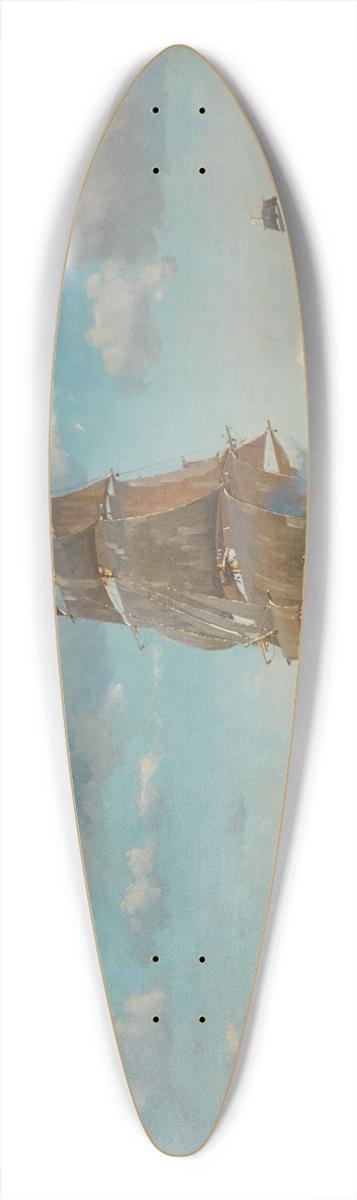 Michael Zeno Diemer - Battle on High Seas 39.3 inch art pintail longboard deck