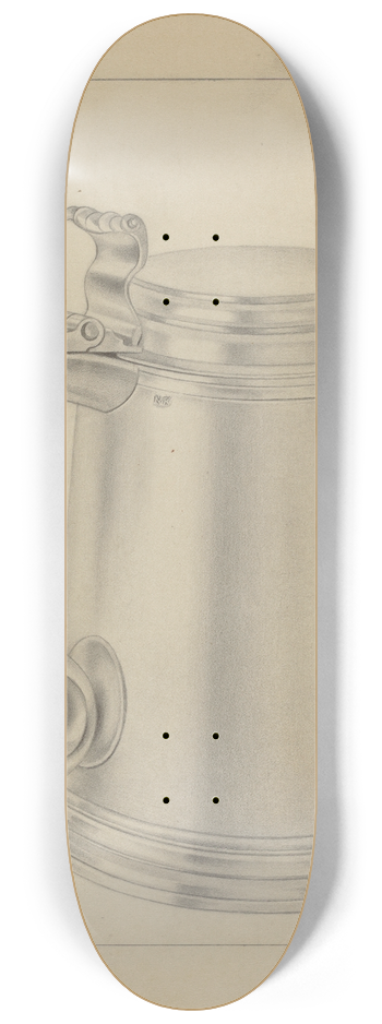 Clayton Braun - Silver Tankard 8.25 inch art skate deck