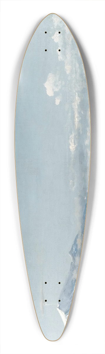 Michael Zeno Diemer - Sailing Boats Before Mount Etna 39.3 inch art pintail longboard deck