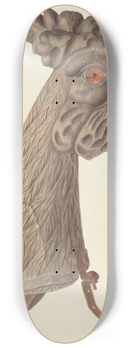 Clayton Clements - Carousel Rooster 8.25 inch art skate deck