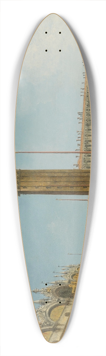 Michele Marieschi - The Piazza San Marco, Venice, From The Torre Dellorologio 39.3 inch art pintail longboard deck