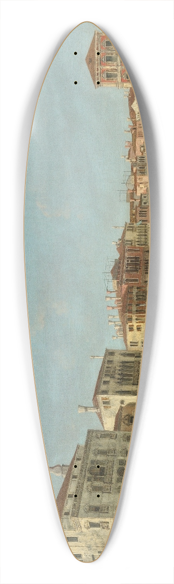 Michele Marieschi - View Of The Grand Canal, Venice, At The Level Of The Pescheria And Of Palazzo Michiel Alle Colonne 39.3 inch art pintail longboard deck