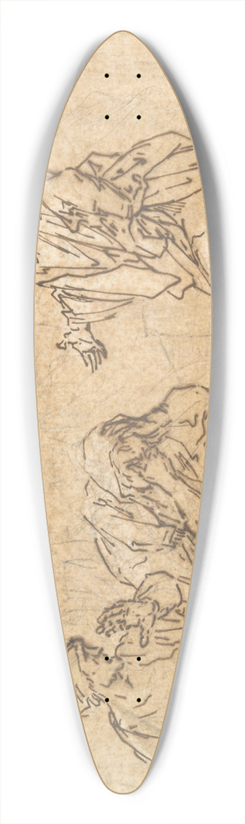 Michel-Franois Dandr-Bardon - Joseph and the TwoPrisoners 39.3 inch art pintail longboard deck