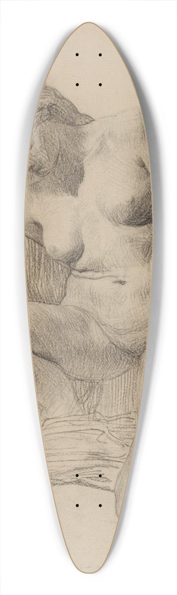Michel-Martin Drolling - The Offering 39.3 inch art pintail longboard deck