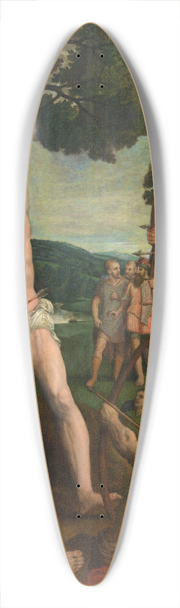 Michiel Coxie - Martyrdom of Saint Sebastian 39.3 inch art pintail longboard deck