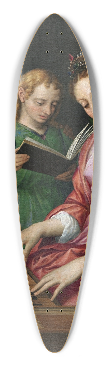 Michiel Coxie - Santa Cecilia 39.3 inch art pintail longboard deck