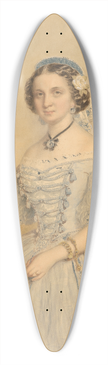 Mikls Barabs - Portrait of a Lady Mikls Barabs 39.3 inch art pintail longboard deck