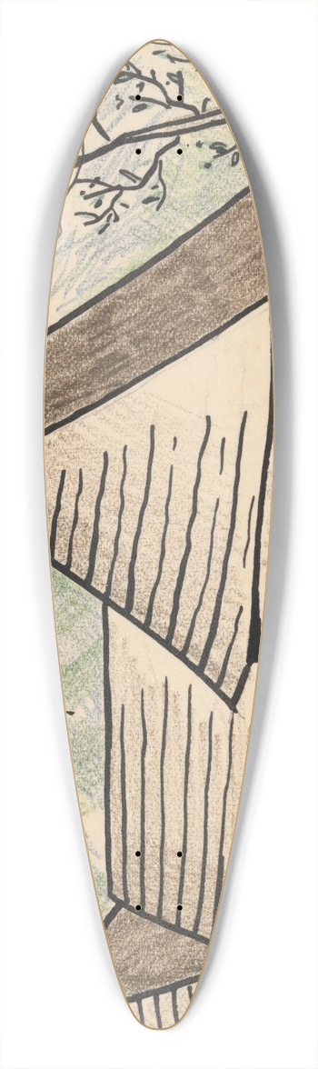 Mikul Galanda - diar 39.3 inch art pintail longboard deck