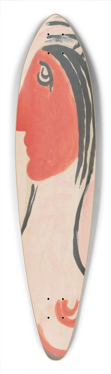 Mikul Galanda - In front of a mirror 39.3 inch art pintail longboard deck