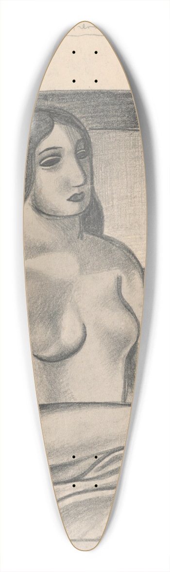 Mikul Galanda - In Front of the Mirror 39.3 inch art pintail longboard deck