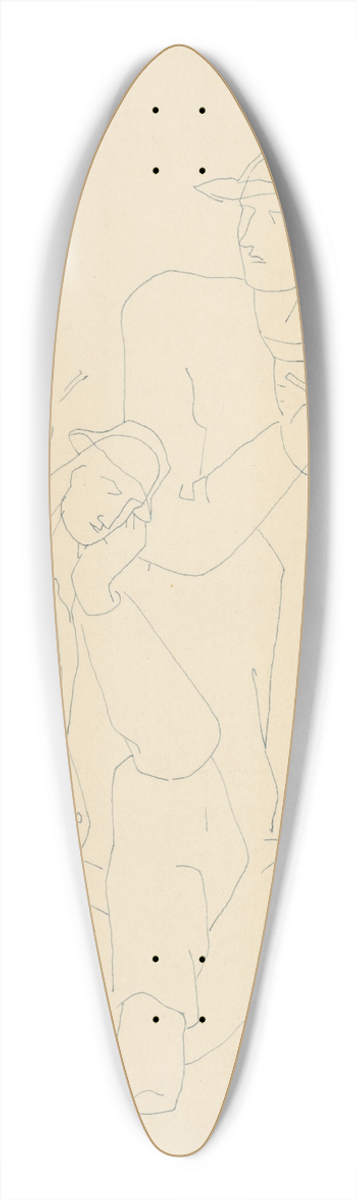 Mikul Galanda - Odpovajci II. 39.3 inch art pintail longboard deck