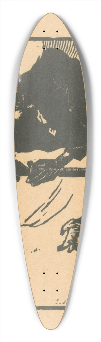 Mikul Galanda - Przrak smrti 39.3 inch art pintail longboard deck