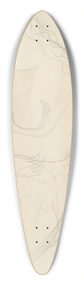 Mikul Galanda - Sediaca 39.3 inch art pintail longboard deck