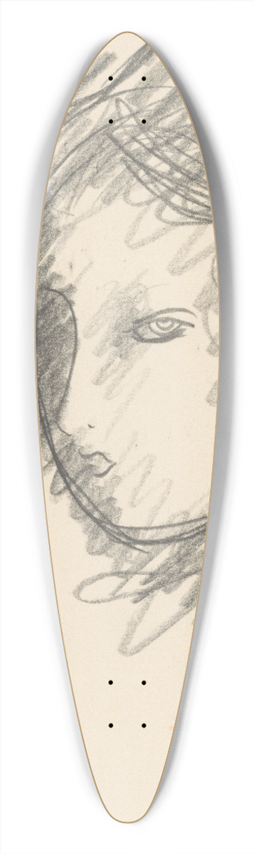 Mikul Galanda - Sketchbook 39.3 inch art pintail longboard deck