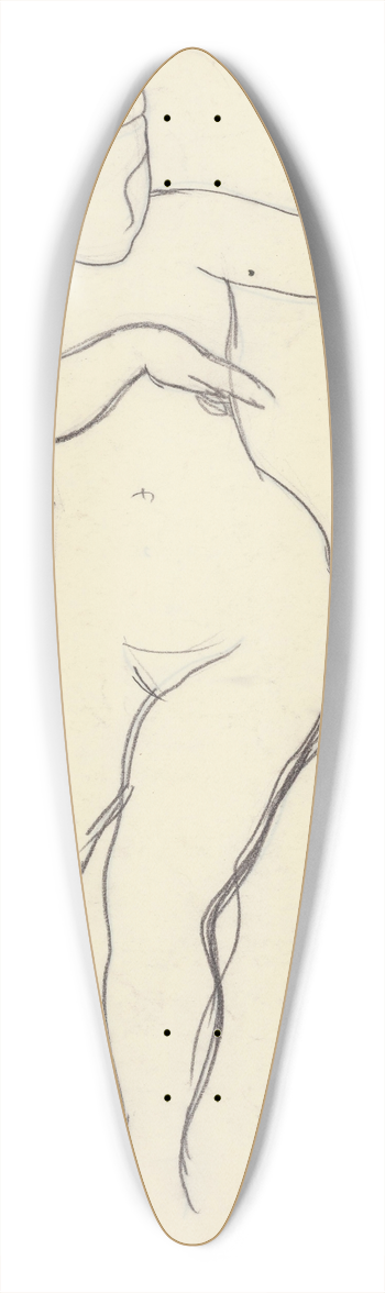 Mikul Galanda - tudijn akt 39.3 inch art pintail longboard deck