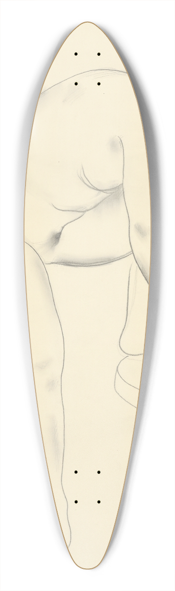 Mikul Galanda - tudijn akt I. 39.3 inch art pintail longboard deck