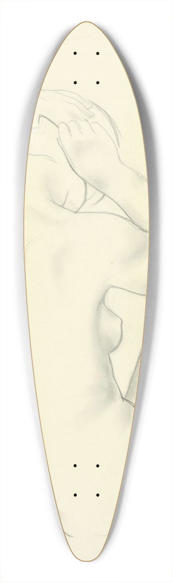 Mikul Galanda - tudijn akt VI. 39.3 inch art pintail longboard deck