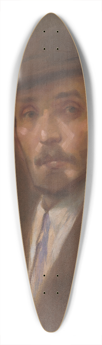 Milan Thomka Mitrovsk - Self-Portrait 39.3 inch art pintail longboard deck