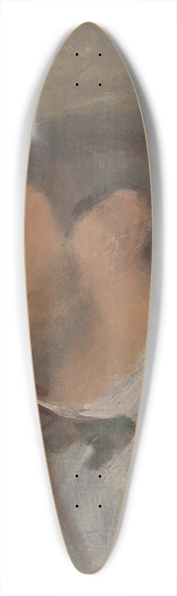 Milan Thomka Mitrovsk - Self-Portrait  Small 39.3 inch art pintail longboard deck