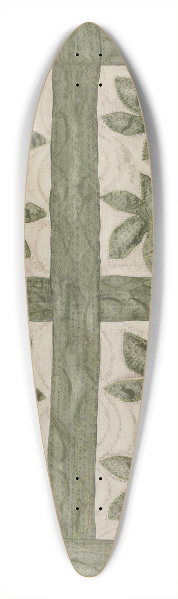 Mildred E. Bent - Applique Quilt 39.3 inch art pintail longboard deck