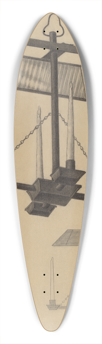 Mildred Ford - Candelabrum 39.3 inch art pintail longboard deck