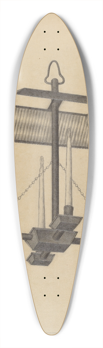 Mildred Ford - Chandeleir 39.3 inch art pintail longboard deck