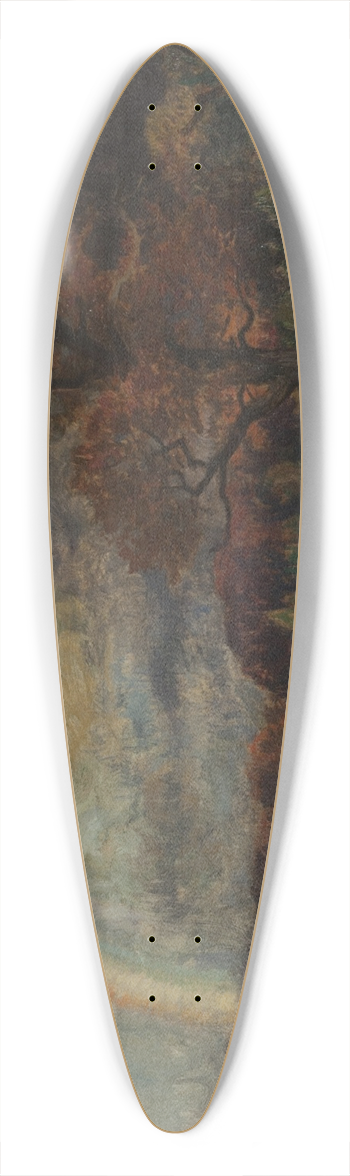 mile-Ren Mnard - Arco Iris 39.3 inch art pintail longboard deck