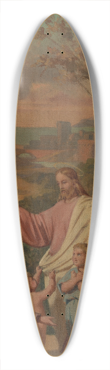 mile Vernet-Lecomte - Laissez venir  moi les petits enfants. 39.3 inch art pintail longboard deck