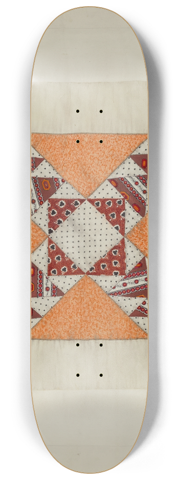 Clyde L. Cheney - Quilt 8.25 inch art skate deck