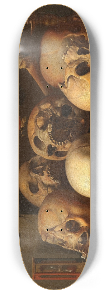 Aelbert Jansz. van der Schoor - Vanitas still life 8.25 inch art skate deck