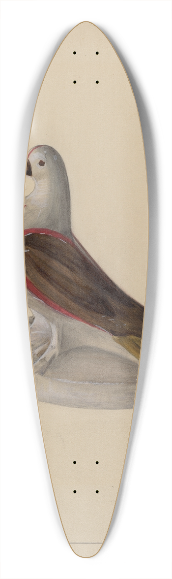 Mina Lowry - Chalkware Pigeon Figurine 39.3 inch art pintail longboard deck