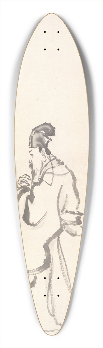 Min Zhen - Su Dongpo 39.3 inch art pintail longboard deck