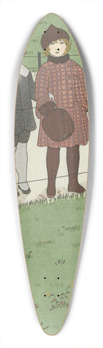 Monogrammist MFN - Costumes du matin 39.3 inch art pintail longboard deck