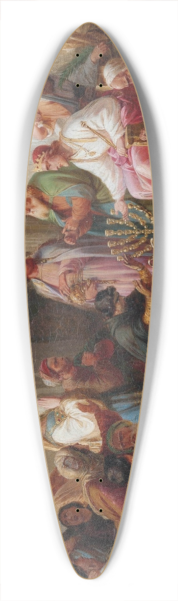 Moritz Daniel Oppenheim - A merciful king 39.3 inch art pintail longboard deck