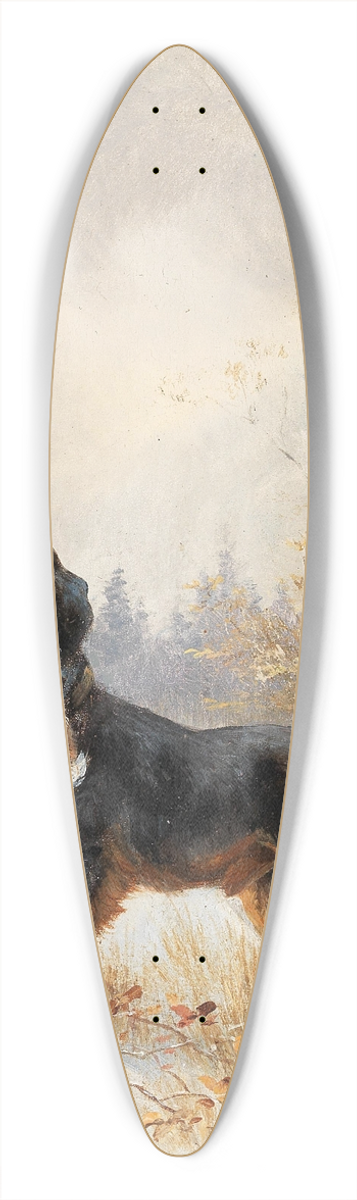 Moritz Mller II - Hund mit Hasen 39.3 inch art pintail longboard deck