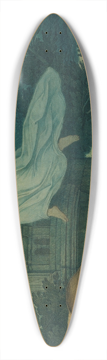 Moritz von Schwind - Die schne Melusine; IX. Melusines Mutterschmerz 39.3 inch art pintail longboard deck